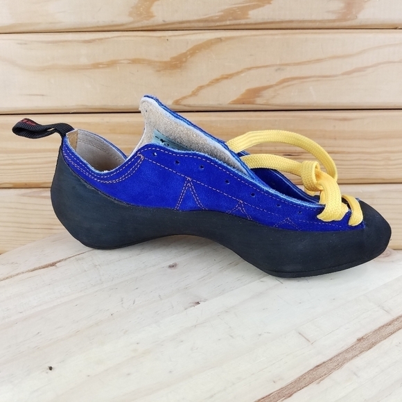 Boreal Fusion S-2 Climbing Shoes Men's 8 US / 7 UK Made In Spain Black/Blue - Picture 7 of 14